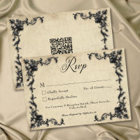 Gothic Black Tan Pergament-Filigran-Herz-Hochzeit