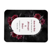 Gothic Black Till Death Do us Part Save the Date Magnet (Horizontal)