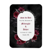 Gothic Black Till Death Do us Part Save the Date Magnet (Vertikal)
