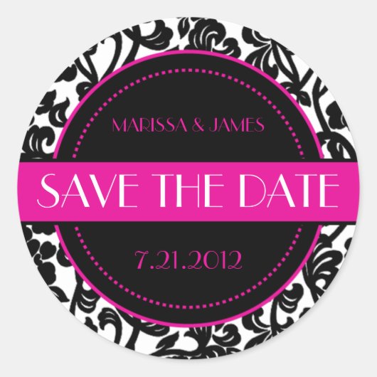 Gothic Black & White Blühend Umschlag Aufkleber (Vorderseite)