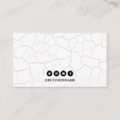 Gothic Black & White Dragon Tattoo Artist Visitenkarte (Rückseite)