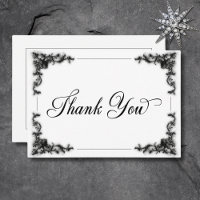 Gothic Black & White Filigree Heart Wedding