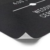 Gothic Black & White Friedhof bis zum Ende Poster (Ecke)