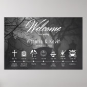 Gothic Black & White Friedhof bis zum Ende Poster (Vorne)