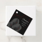 Gothic Black White Ghosts - Dark Moody Halloween  Geschenkanhänger (Beispiel)