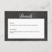 Gothic Black & White Skulls & Herzdetails Begleitkarte (Vorderseite)