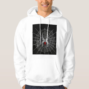 Gothic Black Widow Spinne Herz Netz Vintage Ästhet Hoodie