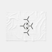 Gothic Blade Fleece Blanket (Vorderseite (Horizontal))