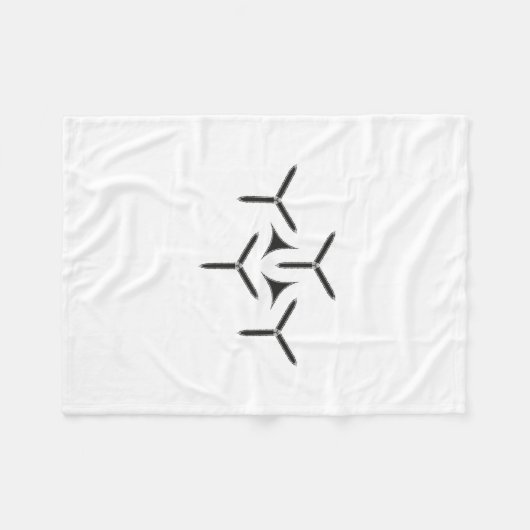 Gothic Blade Fleece Blanket (Vorderseite (Horizontal))