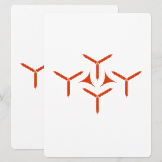 Gothic Blade Menu Menükarte (Vorne/Hinten)