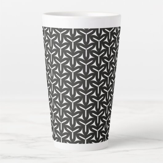 Gothic Blades Muster Latte Tasse (Vorderseite)