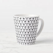 Gothic Blades Muster Latte Tasse (Rechte Ecke)
