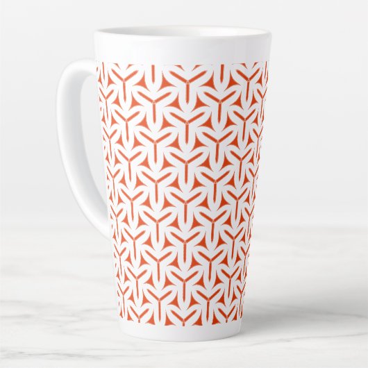 Gothic Blades Muster Latte Tasse (Linke Ecke)