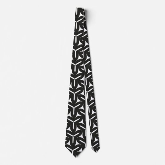 Gothic Blades Pattern Neck Tie Krawatte (Vorderseite)