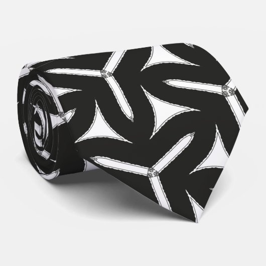Gothic Blades Pattern Neck Tie Krawatte (Gerollt)