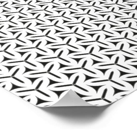 Gothic Blades Pattern Poster (Ecke)