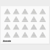 Gothic Blades Pattern Square Sticker (Blatt)