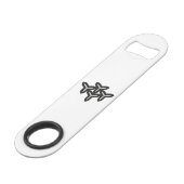 Gothic Blades Schlüsselanhänger Flaschenöffner (Vorderseite Schrägansicht)