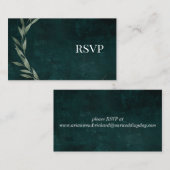 Gothic Blätter traumhaftes Drama EMERALD GREEN, E- Begleitkarte (Vorne/Hinten)