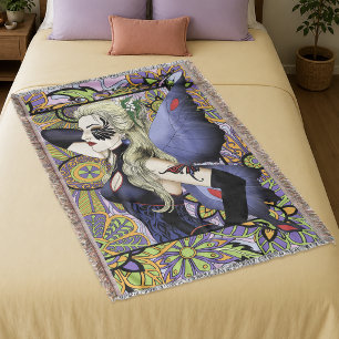 Gothic Blond Feen Art Nouveau Fantasy Eleganz Decke