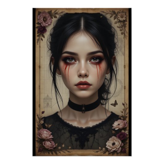 Gothic Blood Portrait Poster (Vorderseite)