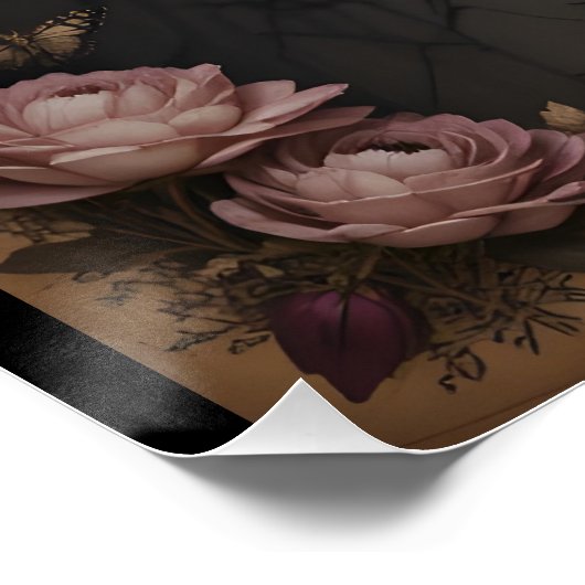 Gothic Blood Portrait Poster (Ecke)