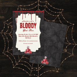 Gothic Bloody Halloween-Party Einladung