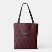 Gothic Bloody Rose Monogramm Tasche (Rückseite)