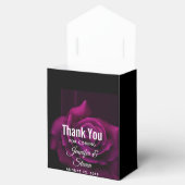 Gothic-Blume Lila-Rote Rose-Hochzeit Vielen Dank Geschenkschachtel (Geöffnet)