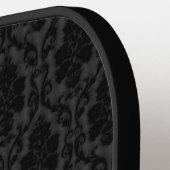 Gothic Blume Monogramm Pickleball Schläger (Linke Seite)