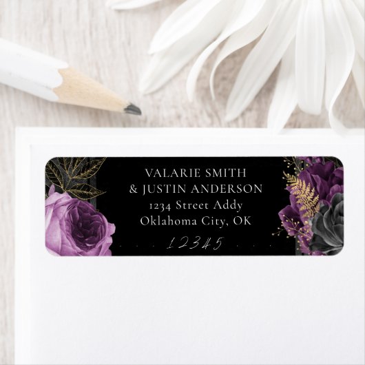 Gothic-Blume-Rücksendeadresse (Insitu)