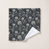 Gothic-Blumenmuster Badhandtuch Set (Waschlappen)