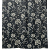 Gothic-Blumenmuster Duschvorhang (Vorderseite)