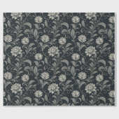 Gothic-Blumenmuster Geschenkpapier (Flach)