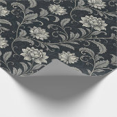 Gothic-Blumenmuster Geschenkpapier (Ecke)
