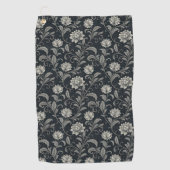 Gothic Blumenmuster Golfhandtuch (Vorderseite)