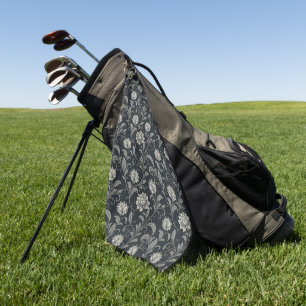 Gothic Blumenmuster Golfhandtuch