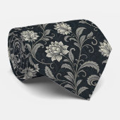 Gothic-Blumenmuster Krawatte (Gerollt)