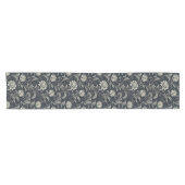 Gothic Blumenmuster Kurzer Tischläufer (Horizontal)