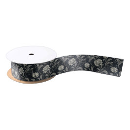 Gothic-Blumenmuster Satinband