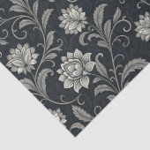 Gothic-Blumenmuster Seidenpapier (Detail)