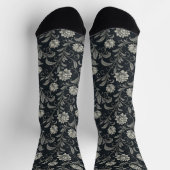 Gothic-Blumenmuster Socken (Oben)