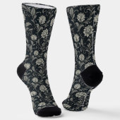 Gothic-Blumenmuster Socken (Gewinkelt)