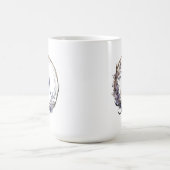 Gothic-Blumenschrei für Ihr Monogramm Kaffeetasse (Mittel)