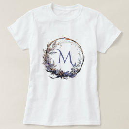 Gothic-Blumenschrei für Ihr Monogramm T-Shirt