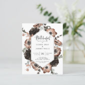 Gothic Boho Hochzeitseinladung (Stehend Vorderseite)