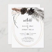 Gothic Boho Save the Date (Vorne/Hinten)