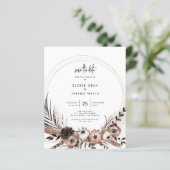 Gothic Boho Save the Date (Stehend Vorderseite)