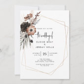 Gothic Boho Wedding Einladung (Vorderseite)