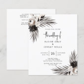 Gothic Boho Wedding Einladung (Vorne/Hinten)